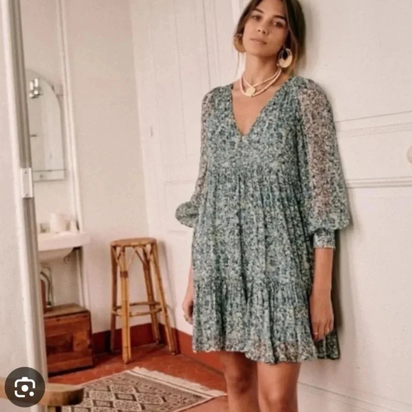 Sézane Aurena Dress in Garden
Blue Size 36 FR US 4 Sold Out - Picture 4 of 6